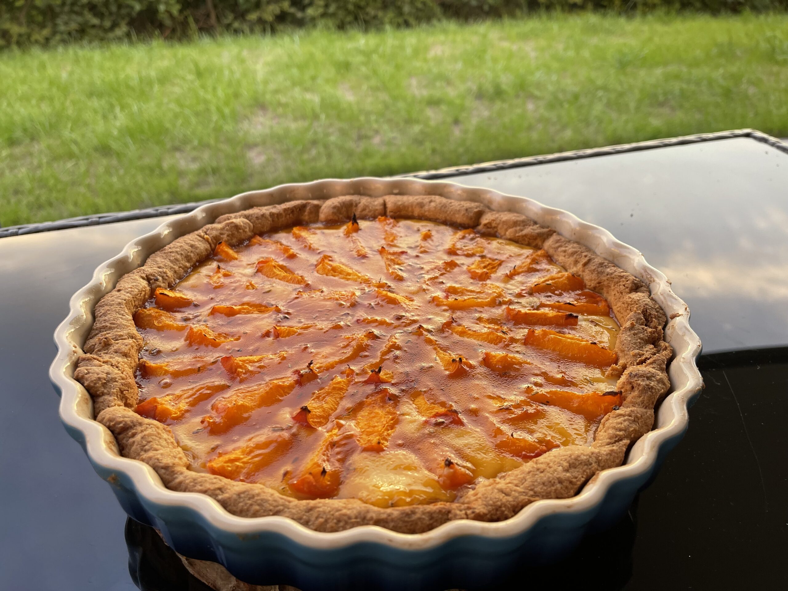 Glutenfreie Tarte Apricot mit Lavendel