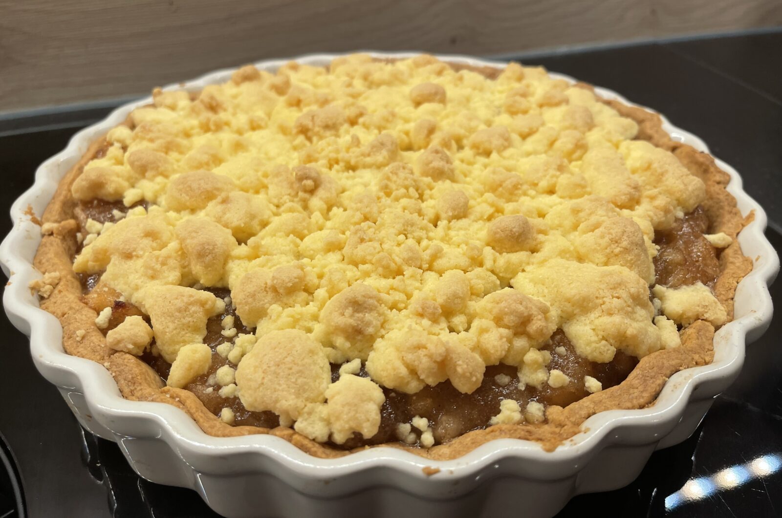 Glutenfreie Tarte aux pommes (Apfelkuchen)