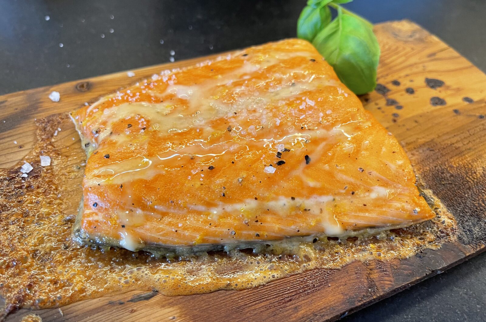 Lachs mit Whisky-Glaze