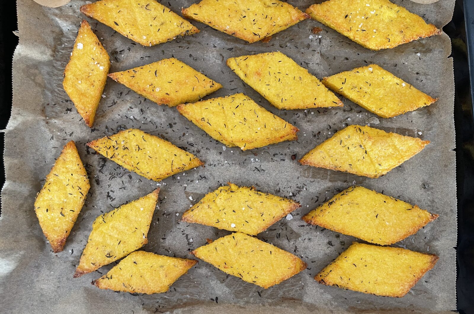 Polentaschnitten aus dem Ofen