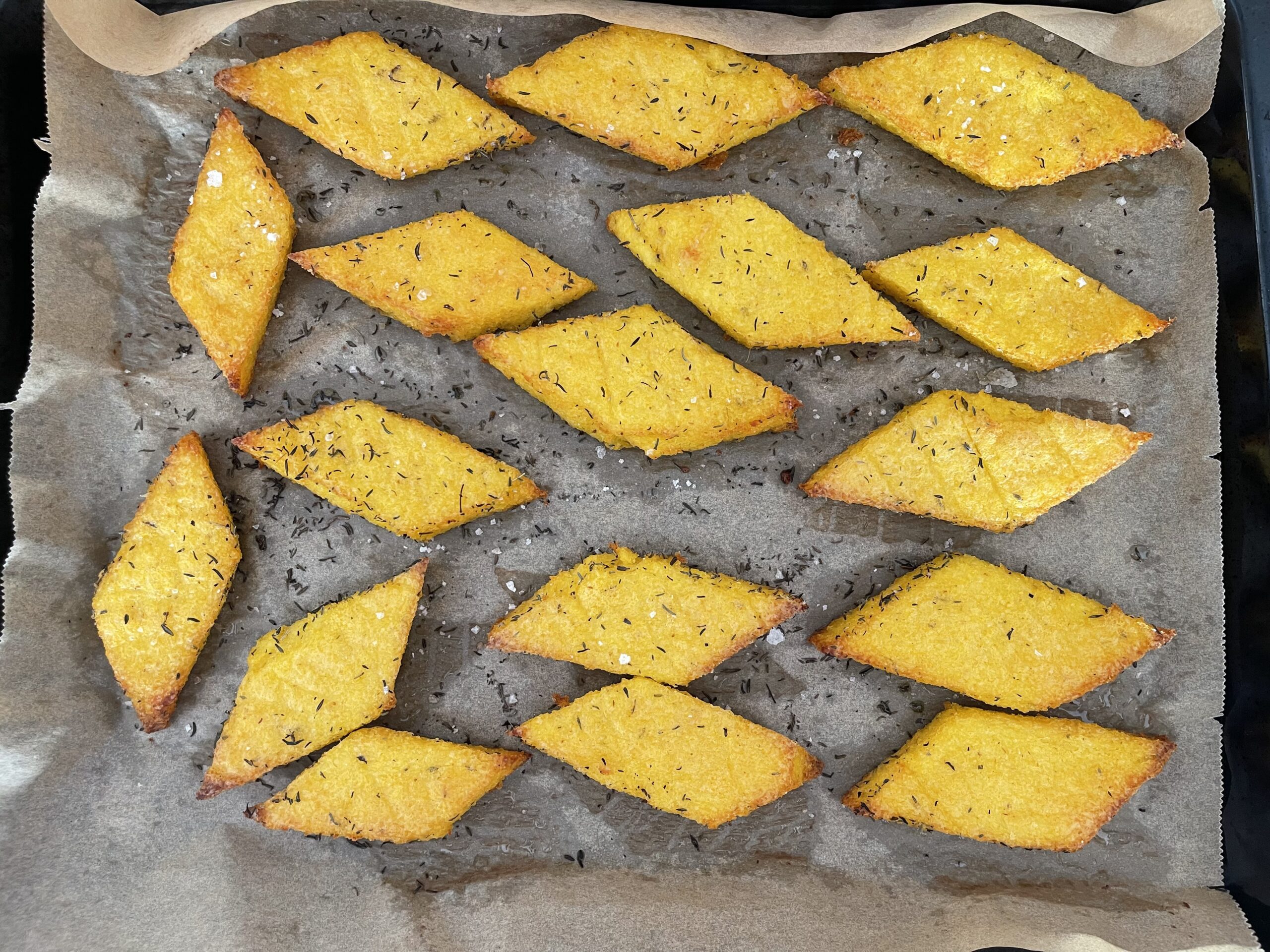 Polentaschnitten aus dem Ofen